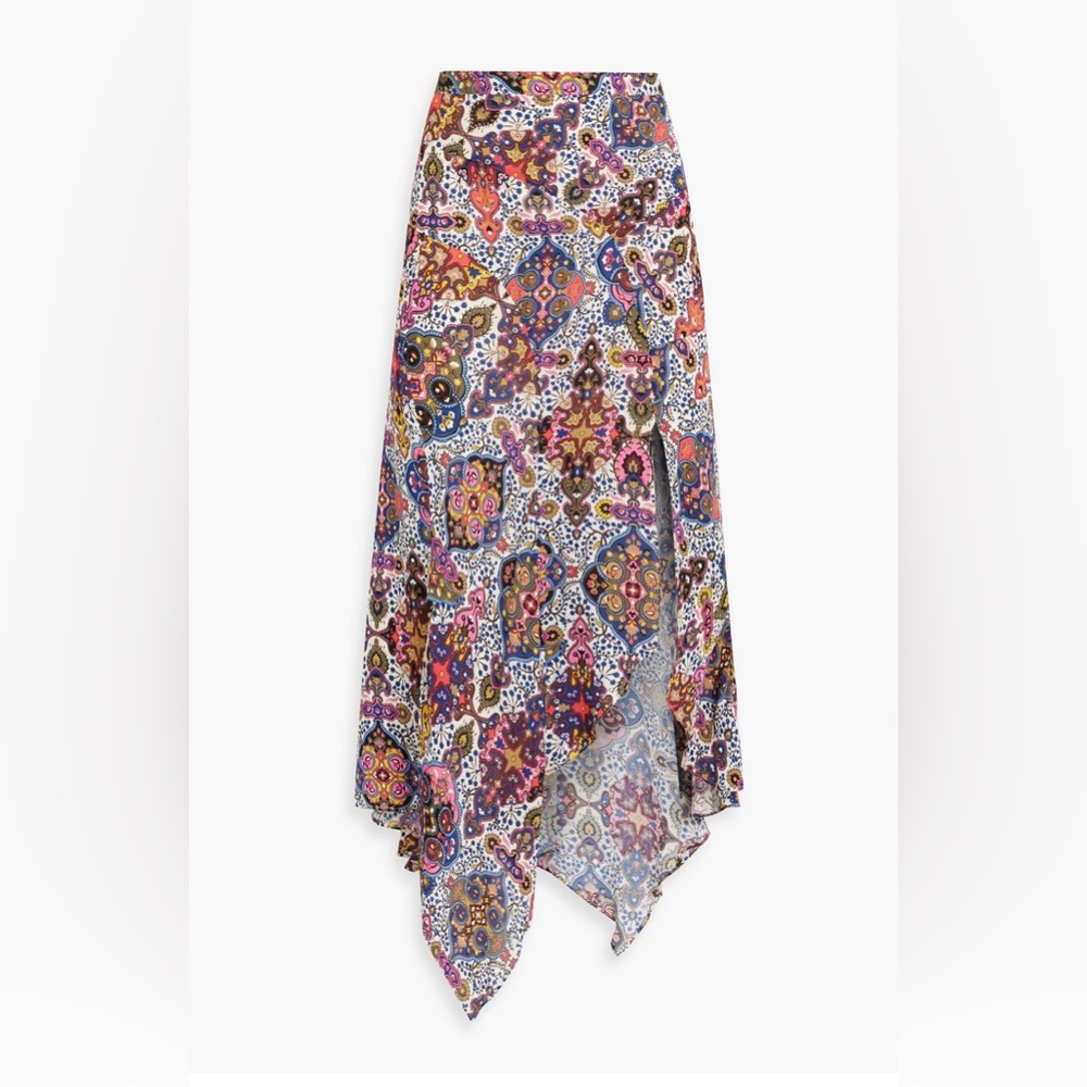 Veronica Beard Asymmetrical Midi Skirt